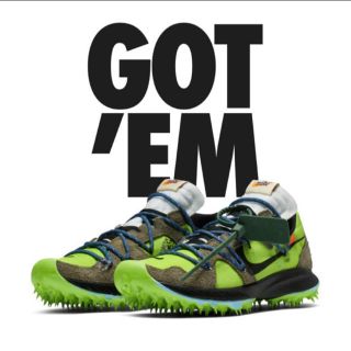 ナイキ(NIKE)のnike offwhite  ZOOM TERRA KIGER 5(スニーカー)