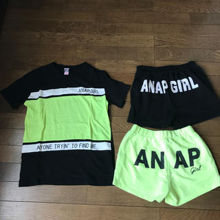 アナップ(ANAP)のアナップ Tシャツ ショートパンツ  上下3点セット 140 150(Tシャツ/カットソー)