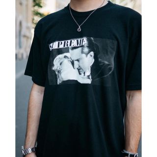 Supreme 2019SS Bela Lugosi Tee シュプリーム ベラルゴシTシャツ 半袖カットソー フォトプリント ドラキュラ ルゴシ・ベーラ ネイビー サイズL【210510】【新古品】【me04】