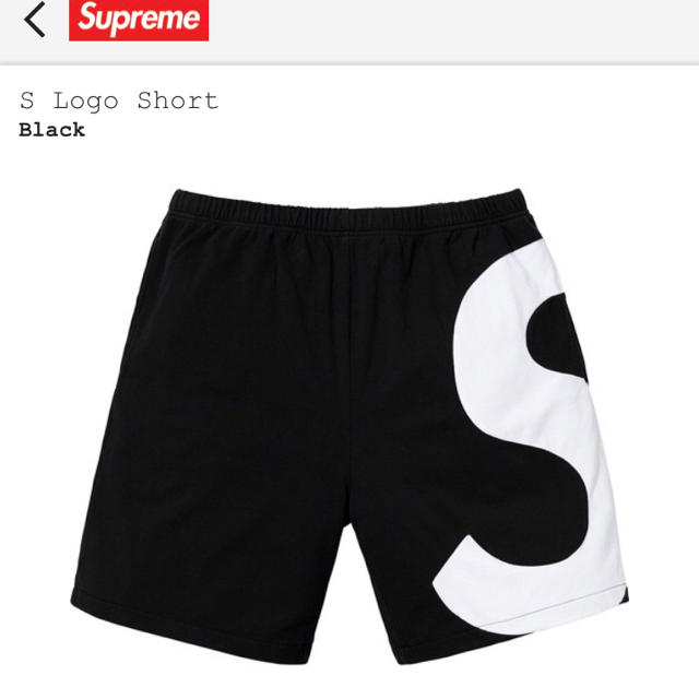 Supreme2019ss S Logo Short  Black S