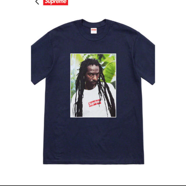 supreme Buju Banton Tee ネイビー s