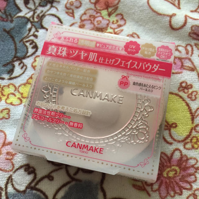 CANMAKE(キャンメイク)のキャンメイク トランスペアレントフィニッシュパウダー パールピンク コスメ/美容のベースメイク/化粧品(フェイスパウダー)の商品写真