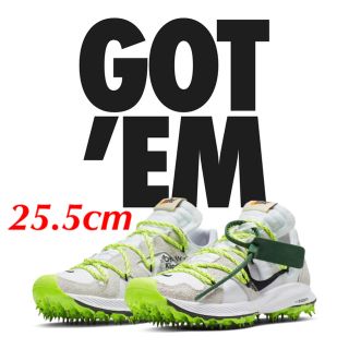 ナイキ(NIKE)のNIKE X OFF-WHITE ZOOM TERRA KIGER 25.5(スニーカー)