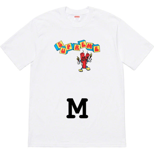 Supreme dynamite tee 白 M