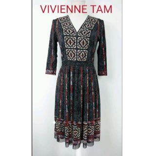 ヴィヴィアンタム(VIVIENNE TAM)の美品♪ VIVIENNE TAM  ワンピース(ひざ丈ワンピース)