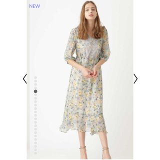 ジルスチュアート(JILLSTUART)の新品未使用 カーラシルクフラワーワンピースJILLSTUART マタニティ 妊婦(ロングワンピース/マキシワンピース)