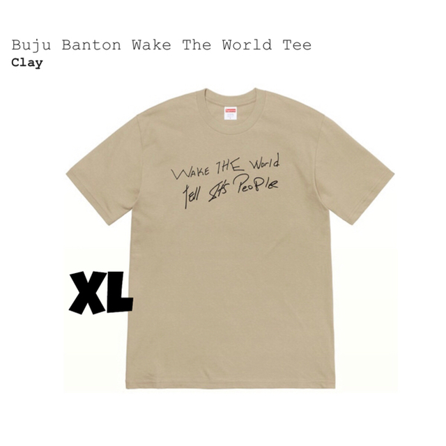 Supreme(シュプリーム)のBuju Banton Wake The World Tee メンズのトップス(Tシャツ/カットソー(半袖/袖なし))の商品写真