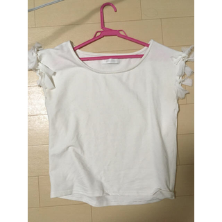 セシルマクビー(CECIL McBEE)のCECIL MCBEE 白Tシャツ、ZARA シフォンチュニック(Tシャツ(半袖/袖なし))
