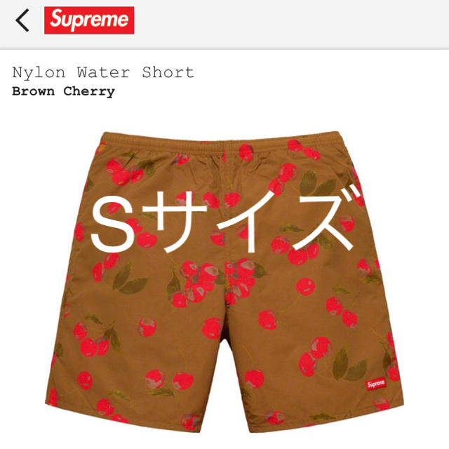 新品 sサイズ Nylon Water Short brown cherro水着