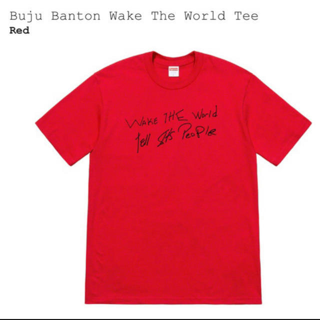 希少supreme Buju Banton Wake The World Tee