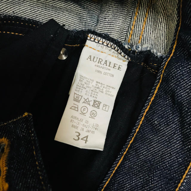 美品19SS Auralee Hard Twist Denim 34 オーラリー