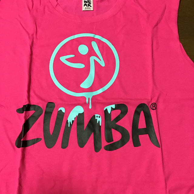Zumba(ズンバ)のズンバTシャツショッキングピンク袖なしタンクトップ レディースのトップス(Tシャツ(半袖/袖なし))の商品写真