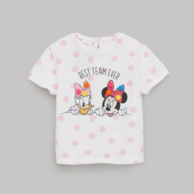 ZARA KIDS(ザラキッズ)のZARA ザラベビー  ザラキッズ ミニーTシャツ 新品未使用❗️ キッズ/ベビー/マタニティのベビー服(~85cm)(Ｔシャツ)の商品写真