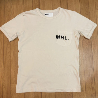 マーガレットハウエル(MARGARET HOWELL)のMHL ロゴ Tシャツ メンズ オフホワイト(Tシャツ/カットソー(半袖/袖なし))