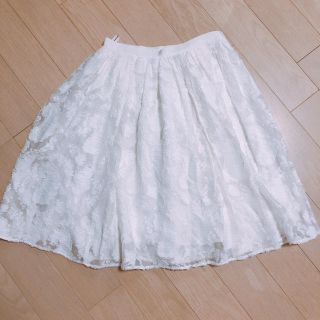 アナイ(ANAYI)の【Erina様専用】値下げ！(7/1)アナイ スカート 白 膝丈 新品(ひざ丈スカート)