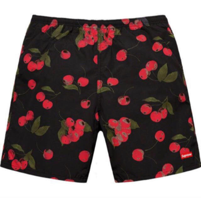 supreme  Nylon Water Short Black Cherry