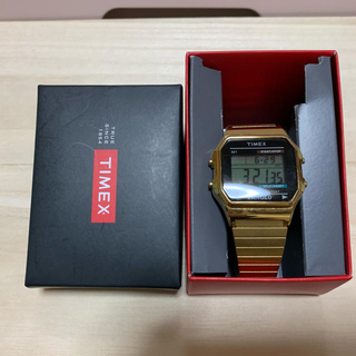 タイメックス(TIMEX)のTIMEX 腕時計 ゴールド(腕時計(デジタル))