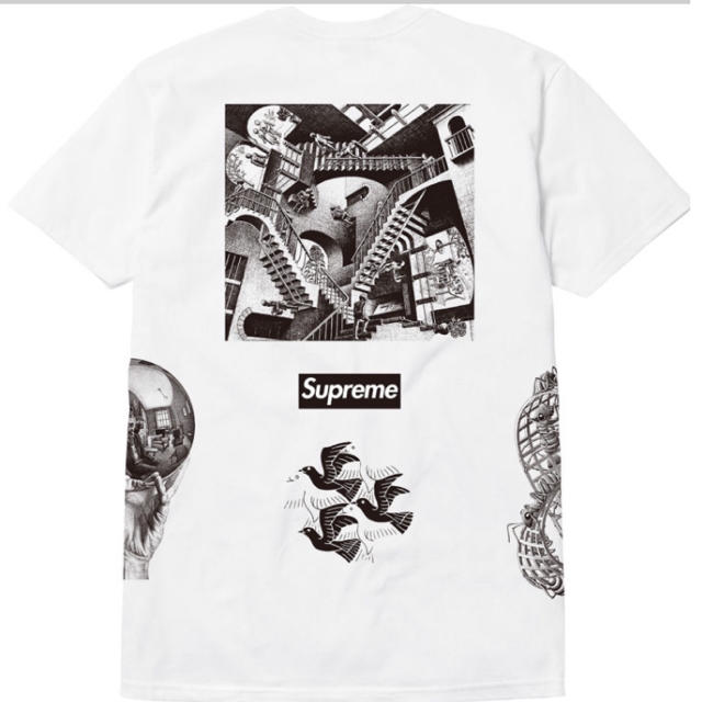 トップス送料込 supreme escher collage tee