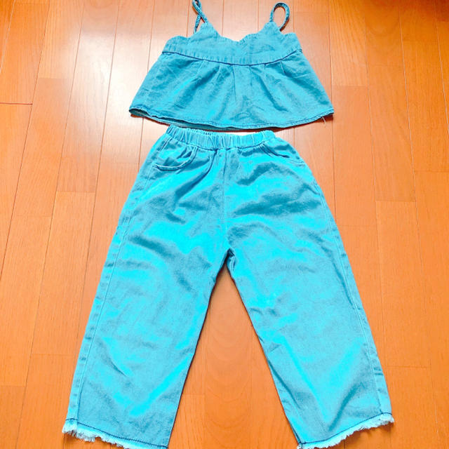 デニムセットアップ♡ キッズ/ベビー/マタニティのキッズ服女の子用(90cm~)(ワンピース)の商品写真