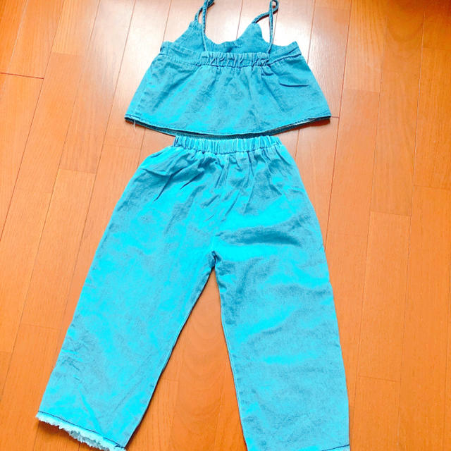 デニムセットアップ♡ キッズ/ベビー/マタニティのキッズ服女の子用(90cm~)(ワンピース)の商品写真