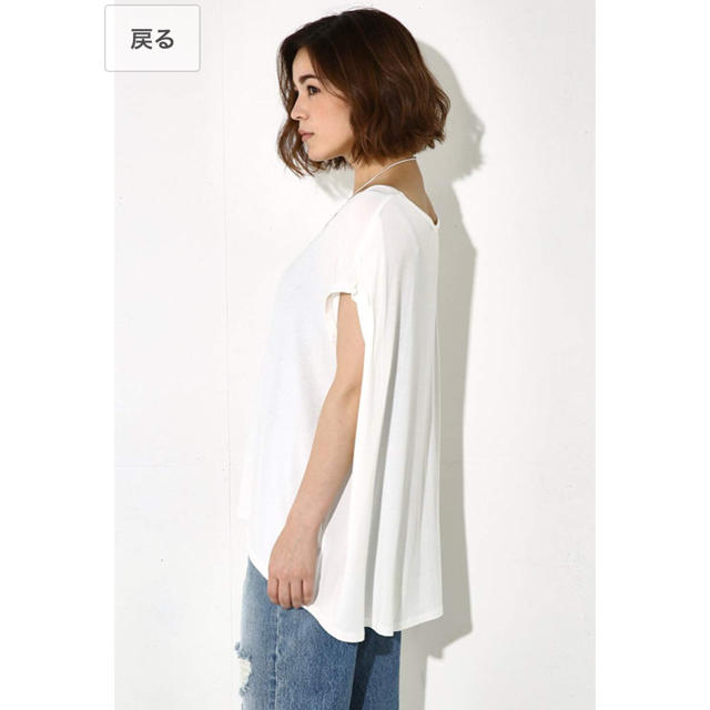 AZUL by moussy(アズールバイマウジー)のアズールバイマウジー BIG Tシャツ ビッグT 新品 白Tシャツ レディースのトップス(Tシャツ(半袖/袖なし))の商品写真