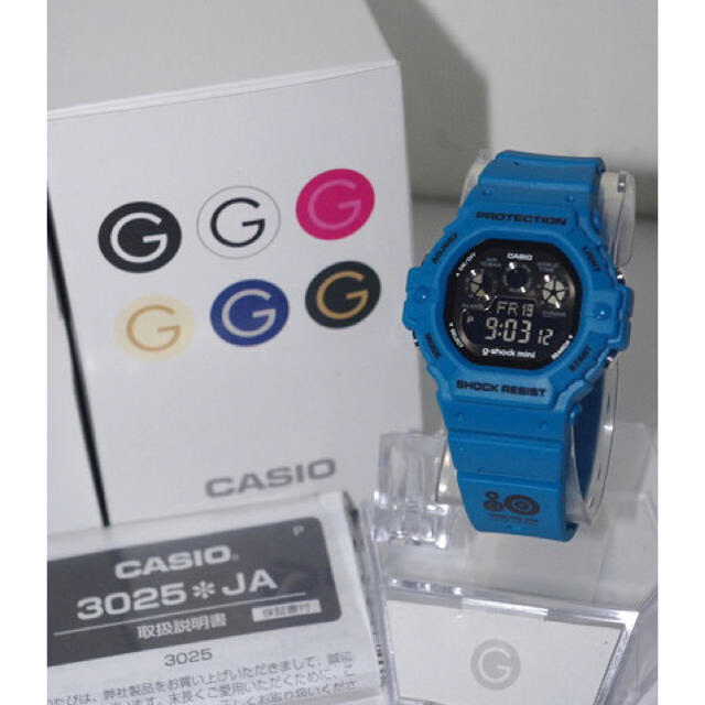 非売品/コラボ/G-SHOCK/mini/GMN-590/ブルー/箱付/未使用