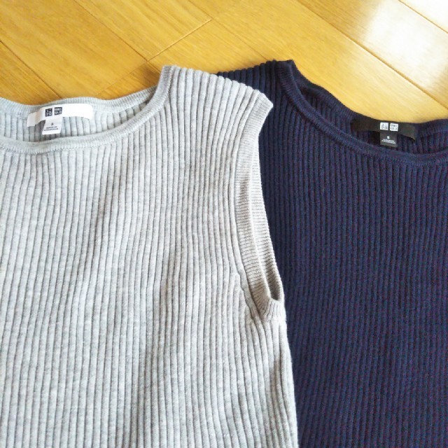 UNIQLO(ユニクロ)のユニクロ＆GU　リブニット　4枚セット レディースのトップス(Tシャツ(半袖/袖なし))の商品写真