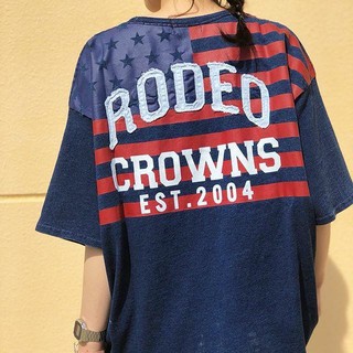 ロデオクラウンズワイドボウル(RODEO CROWNS WIDE BOWL)の完売品☆RODEO CROWNS✩アソートオールアメリカンモチーフTシャツ(Tシャツ(半袖/袖なし))