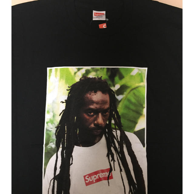 送料込 L Supreme Buju Banton Tee ブラック