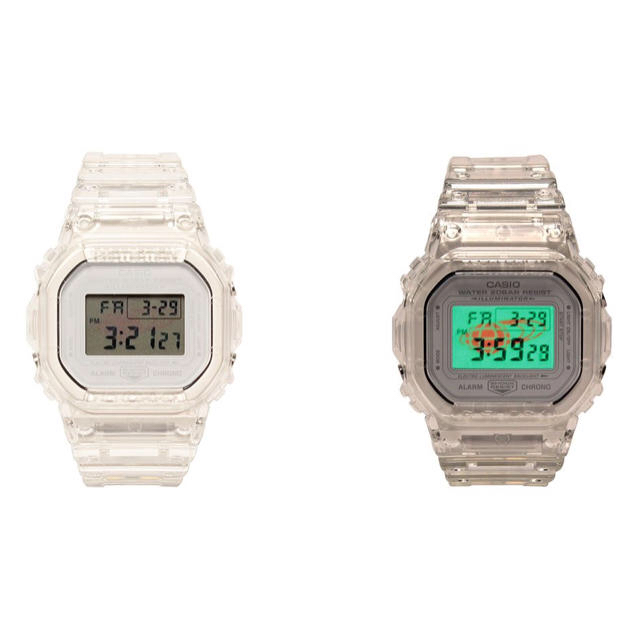 柔らかい BEAMS × 腕時計 CASIO スケルトン DW-5600 G-SHOCK 腕時計(デジタル)