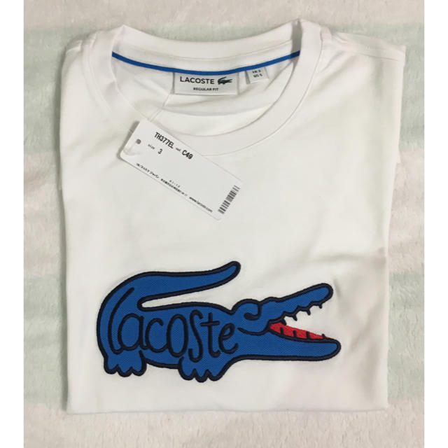 未使用 フランス製 ラコステ LACOSTE ビッグロゴ Tシャツ