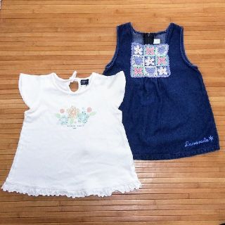 クミキョク(kumikyoku（組曲）)のKUMIKYOKU＆Lemonade*カットソー＆チュニック2点セット*110(Tシャツ/カットソー)