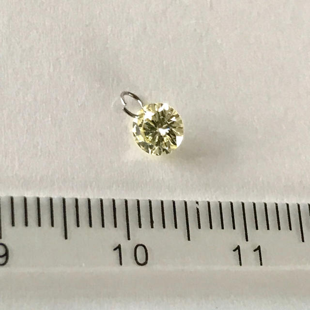 レーザーホール ダイヤモンド 0.25ct - ネックレス