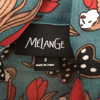 メラーンジュ　melange     天使柄　ブラウス　ベスト