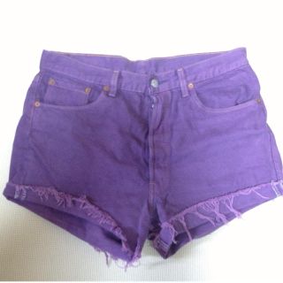 カラーデニムショーパン(ショートパンツ)