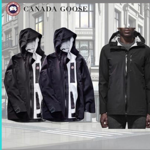 CANADA GOOSE(カナダグース)の本物！ 美品！ カナダグース CoastalShell黒ワッペン US XL メンズのジャケット/アウター(ナイロンジャケット)の商品写真