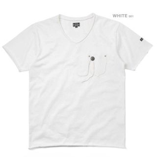 ショット(schott)のSchott Ｔシャツ 半袖 レザーポケット カットオフ Vネック コンチョ(Tシャツ/カットソー(半袖/袖なし))