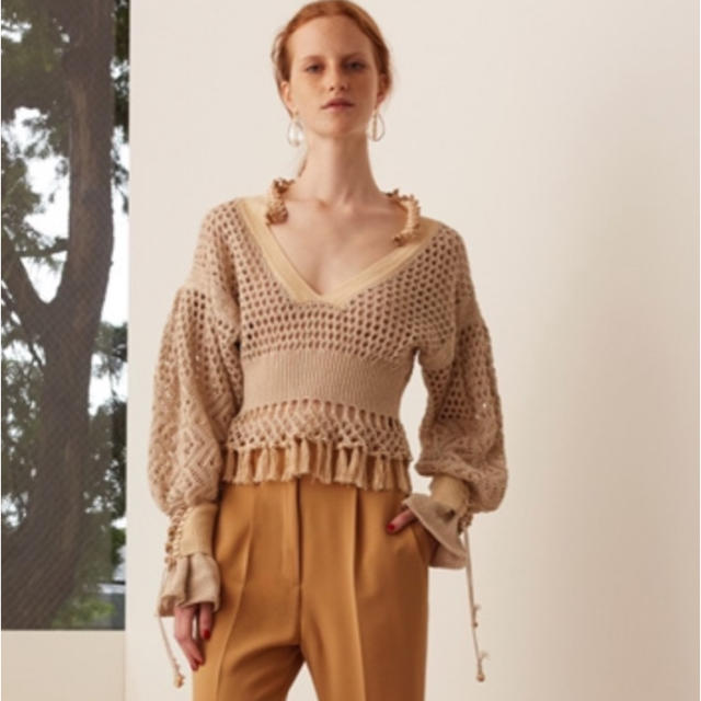 代引き手数料無料 mame - mame ラタンニット V-neck ニット/セーター