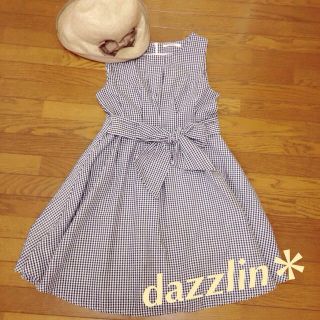 ダズリン(dazzlin)のレア＊八木ありささんコラボ♡ギンガムOP(ミニワンピース)