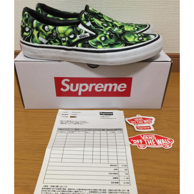 supreme vans Skull Pile Slip- on 27cm