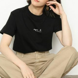 アニエスベー(agnes b.)の【agnes b. pour ADAM ET ROPE'】 WITH LOGO (Tシャツ(半袖/袖なし))