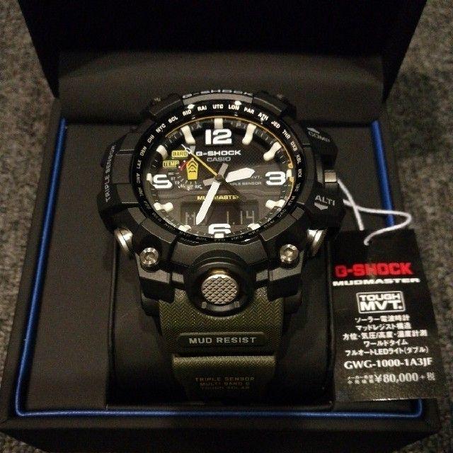 メンズMUDMASTER 電波ソーラー GWG-1000-1A3JF メンズ