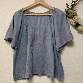 mao mode 刺繍カットソー(カットソー(半袖/袖なし))