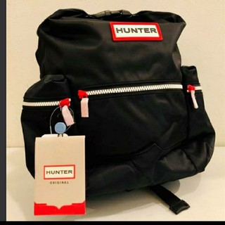 ハンター(HUNTER)の新品本物 ハンター HUNTER ナイロン バックパック 6018(ミニ) 黒(リュック/バックパック)