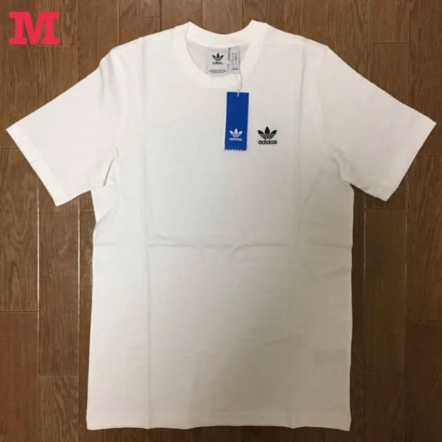 adidas(アディダス)のアディダス オリジナルス トレフォイル ワンポイントロゴ 半袖 Tシャツ 白 M メンズのトップス(Tシャツ/カットソー(半袖/袖なし))の商品写真