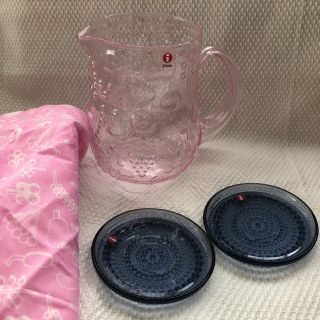 イッタラ(iittala)のイッタラ  フルッタ  ペールピンク ピッチャー カステヘルミレインとセット(グラス/カップ)