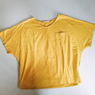 スタディオクリップ(STUDIO CLIP)の黄色トップス スタディオクリップ 綿100(カットソー(半袖/袖なし))