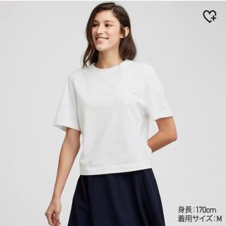 ユニクロ(UNIQLO)のクロップドクルーネックT(Tシャツ(半袖/袖なし))