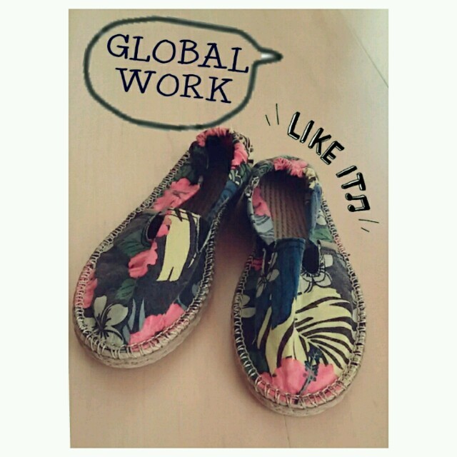 GLOBAL WORK(グローバルワーク)のKids♡お洒落ｴｽﾊﾟﾄﾞﾘｰﾕ キッズ/ベビー/マタニティのキッズ靴/シューズ(15cm~)(スリッポン)の商品写真