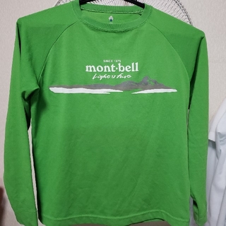 モンベル(mont bell)のmont-bell☆速乾性黄緑長袖Tシャツ☆サイズ150(Tシャツ/カットソー)